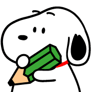 Chubby Snoopy Emoji from Line